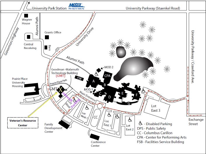 Governors State University Campus Map United States Map